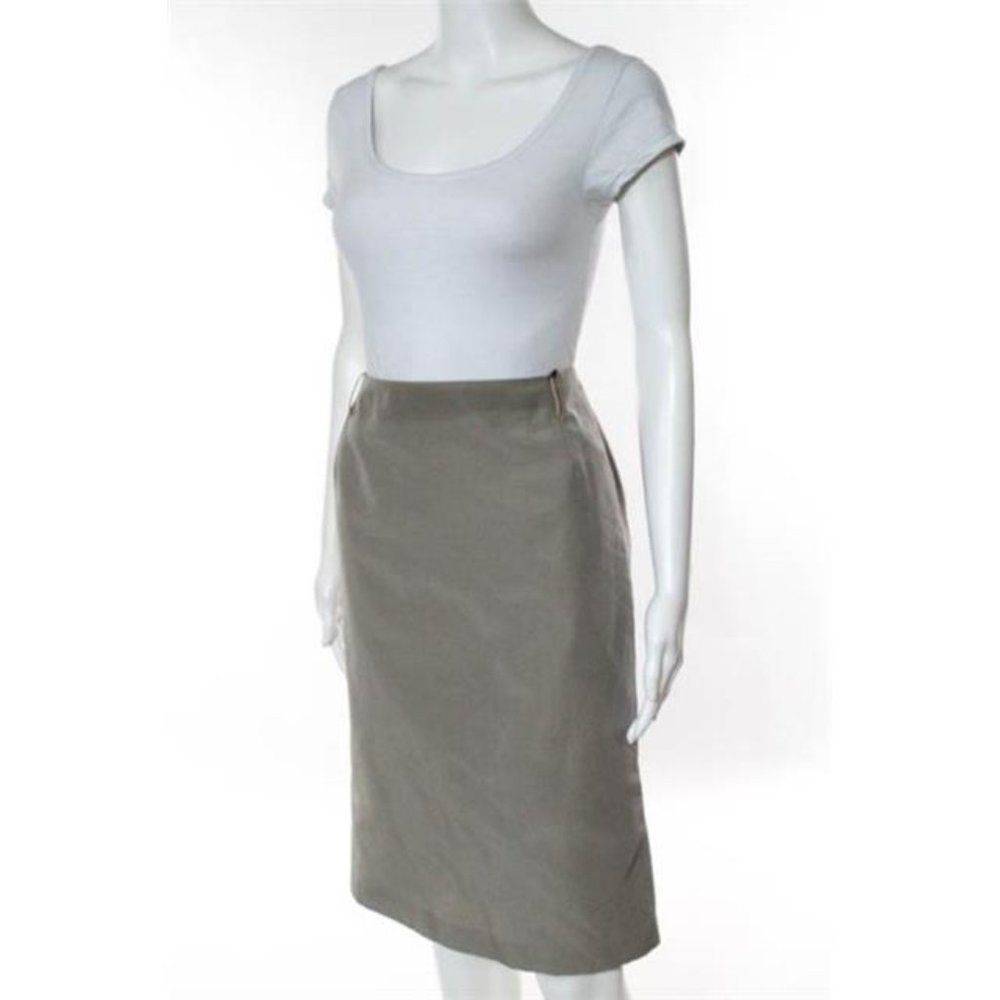 Gucci Vintage Light Tan Straight Pencil Skirt Size IT 42 - Picture 4 of 10